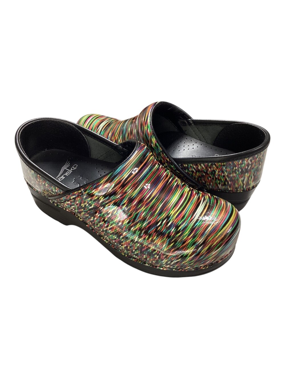 DANSKO Professional Women's Clogs Shoes Leather Multi-Colored SZ 36 US 6 EUC